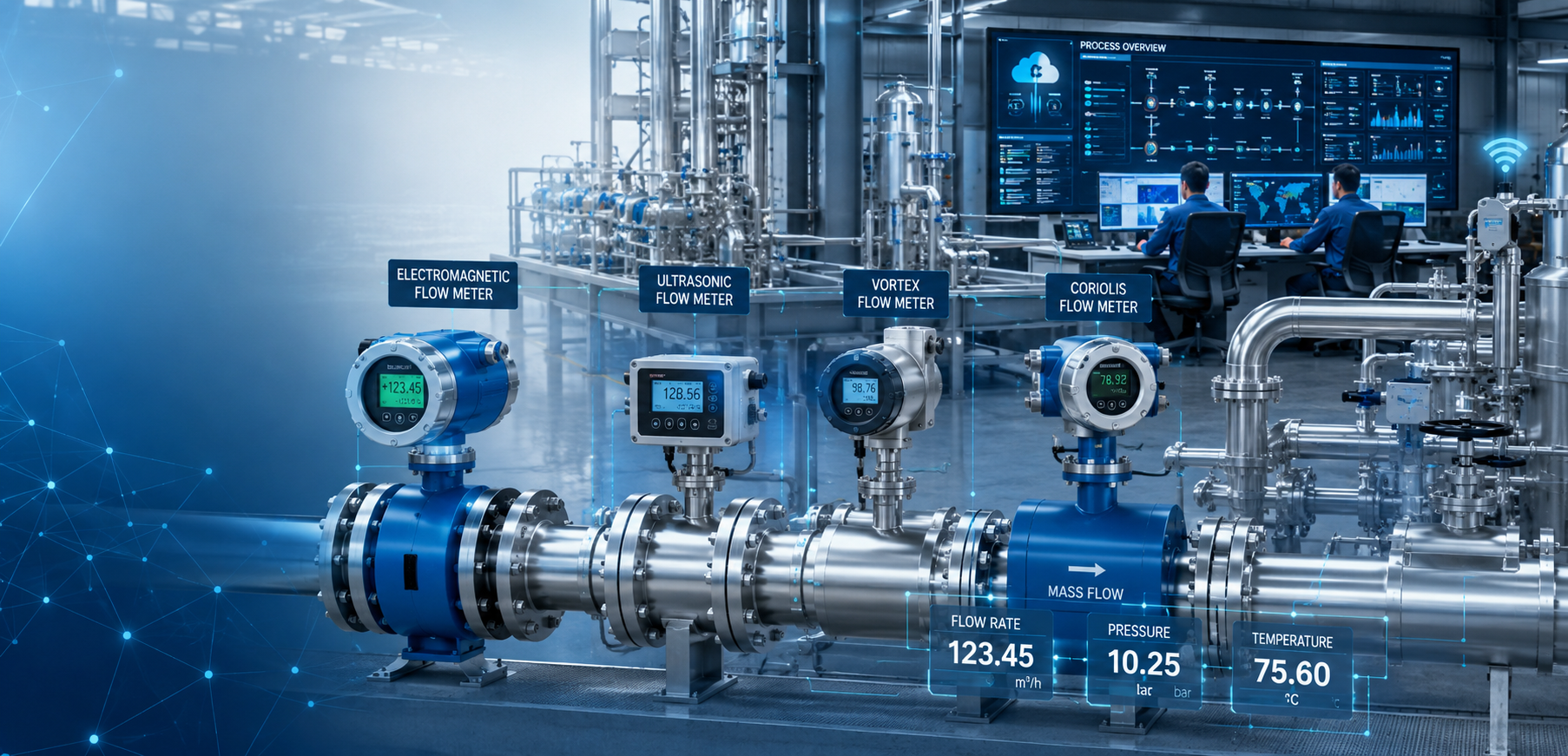 Industrial flow measurement equipment and pipework systems